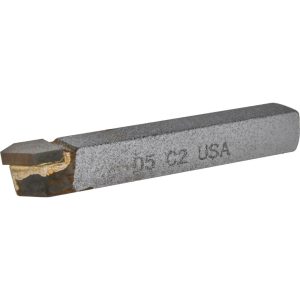 CLAPP & HANEY BRAZED TOOL Single Point Tool Bit: D-5, 5/16" Shank Width, 5/16" Shank Height, C2 Solid Carbide Tip, Neutral 505