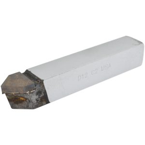 CLAPP & HANEY BRAZED TOOL Single Point Tool Bit: D-12, 3/4" Shank Width, 3/4" Shank Height, C2 Solid Carbide Tip, Neutral 530