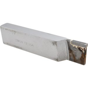 CLAPP & HANEY BRAZED TOOL Single Point Tool Bit: CT-122(433), 1/2" Shank Width, 1" Shank Height, C2 Solid Carbide Tip, Right Hand 41154