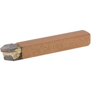 CLAPP & HANEY BRAZED TOOL Single Point Tool Bit: D-5, 5/16" Shank Width, 5/16" Shank Height, C5 Solid Carbide Tip, Neutral 506