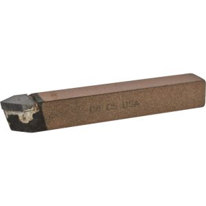 CLAPP & HANEY BRAZED TOOL Single Point Tool Bit: D-8, 1/2" Shank Width, 1/2" Shank Height, C5 Solid Carbide Tip, Neutral 521