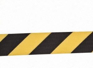 TENSATOR Pedestrian Barrier Tensabarrier: Plastic, Yellow, Wall Mount 897-35-D4