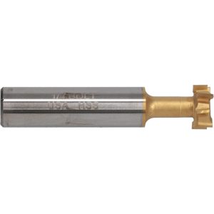 MOON CUTTERS CO. 9/16" Diam, 15/64" Wide, High Speed Steel T-Slot Cutter TS50-TIN
