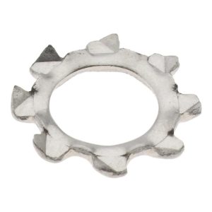 VALUE COLLECTION M4 Screw, 4.3mm ID, Stainless Steel External Tooth Lock Washer SEW7X0400-100BX
