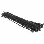 THOMAS & BETTS Cable Tie: 18" Long, Black, Nylon L-18-120-0-L