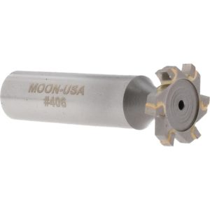 VALUE COLLECTION Woodruff Keyseat Cutter: 3/4" Cut Dia, 1/8" Cut Width, 1/2" Shank Dia, Staggered Tooth STC406