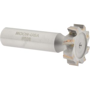 VALUE COLLECTION Woodruff Keyseat Cutter: 1" Cut Dia, 1/4" Cut Width, 1/2" Shank Dia, Staggered Tooth STC808