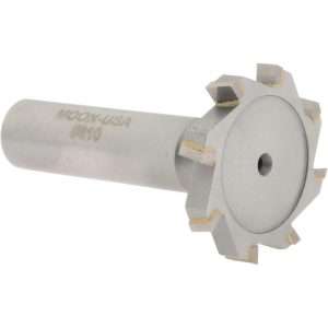 VALUE COLLECTION Woodruff Keyseat Cutter: 1-1/4" Cut Dia, 3/16" Cut Width, 1/2" Shank Dia, Staggered Tooth STC610