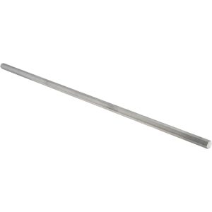 VALUE COLLECTION 1/2 Inch Width Across Flats x 24 Inch Long, Aluminum Hexagon Bar 32000598