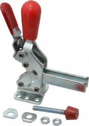DE-STA-CO Manual Hold-Down Toggle Clamp: Vertical, 600.00 lb Capacity, U-Bar, Flanged Base 2002-UR