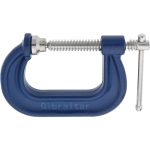 GIBRALTAR C-Clamp: 2" Max Opening, 2" Throat Depth, Forged Steel CCM00394-1