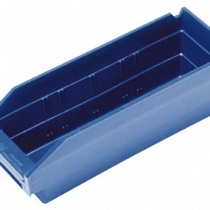 QUANTUM STORAGE Plastic Hopper Shelf Bin: Blue QSB101BLCS