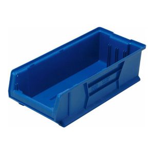 QUANTUM STORAGE Plastic Hopper Stacking Bin: Blue QUS952BLCS