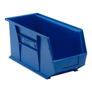 QUANTUM STORAGE Plastic Hopper Stacking Bin: Blue QUS265BLCS