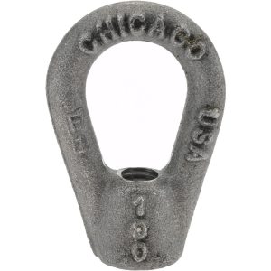 GIBRALTAR 1,800 Lb Capacity, 3/8-16 Thread, Self Colored, Carbon Steel Heavy Duty Lifting Eye Nut 17255 4