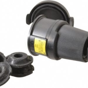 HUBBELL WIRING DEVICE-KELLEMS Locking Inlet: Connector, Industrial, L5-20R, 125V, Black & White HBL2313SW