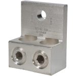THOMAS & BETTS Rectangle Ring Terminal: Non-Insulated, 2 AWG, Compression Connection ADR60-21