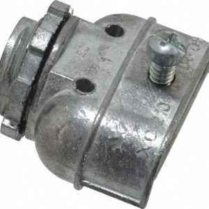 THOMAS & BETTS Conduit Connector: For FMC, Die Cast Zinc, 3/8" Trade Size XC210
