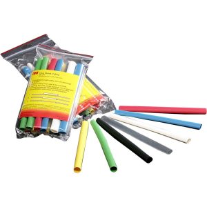3M Heat-Shrink & Cold-Shrink Sleeve: 3/8" ID Before Shrinking, 0.187" ID After Shrinking, 6" OAL 7000132602