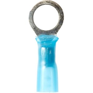 3M Circular Ring Terminal: Partially Insulated, 16 to 14 AWG, Crimp Connection 7000133390