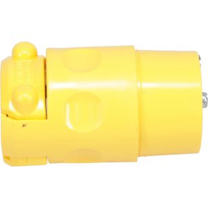 LEVITON Straight Blade Connector: Residential, 5-15R, 125VAC, Yellow 515CV