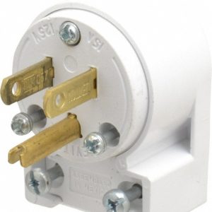 LEVITON Straight Blade Plug: Residential, 5-15P, 125VAC, White 515AN-W