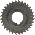 MOON CUTTERS CO. Side Chip Saw: 3" Blade Dia, 3/32" Blade Thickness, 1" Arbor Hole Dia, 32 Teeth, High Speed Steel SS393