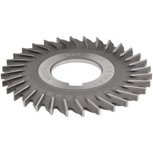 MOON CUTTERS CO. Side Chip Saw: 3" Blade Dia, 1/8" Blade Thickness, 1" Arbor Hole Dia, 32 Teeth, High Speed Steel SS3125