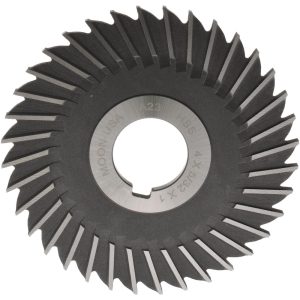 MOON CUTTERS CO. Side Chip Saw: 4" Blade Dia, 5/32" Blade Thickness, 1" Arbor Hole Dia, 36 Teeth, High Speed Steel SS4156