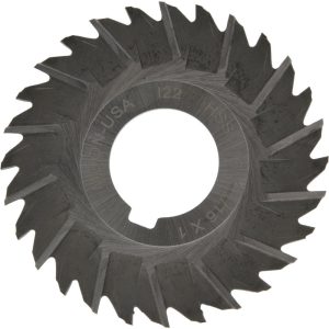 MOON CUTTERS CO. Side Chip Saw: 3" Blade Dia, 1/16" Blade Thickness, 1" Arbor Hole Dia, 28 Teeth, High Speed Steel STS362