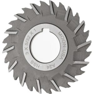 MOON CUTTERS CO. Side Chip Saw: 3" Blade Dia, 5/32" Blade Thickness, 1" Arbor Hole Dia, 28 Teeth, High Speed Steel STS3156