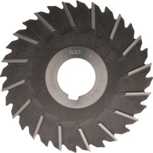 MOON CUTTERS CO. Side Chip Saw: 4" Blade Dia, 1/8" Blade Thickness, 1" Arbor Hole Dia, 32 Teeth, High Speed Steel STS4125