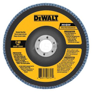 DEWALT Flap Disc: 7/8" Hole, 40 Grit, Zirconia Alumina, Type 29 DW8315