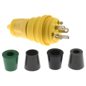 VALUE COLLECTION Locking Inlet: Plug, Industrial, 5-15, 125V, Yellow 14W47