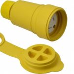 VALUE COLLECTION Locking Inlet: Connector, Industrial, L6-20, 250V, Yellow 27W48