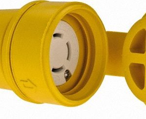VALUE COLLECTION Locking Inlet: Connector, Industrial, L15-20, 250V, Yellow 27W75