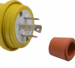 VALUE COLLECTION Locking Inlet: Plug, Industrial, L16-20, 480V, Yellow 26W76