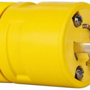 VALUE COLLECTION Locking Inlet: Plug, Industrial, L5-15, 125V, Yellow 2447