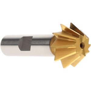 VALUE COLLECTION 1 x 7/16" 60&deg; 10-Tooth High Speed Steel Single-Angle Cutter SAC1000-60-TIN