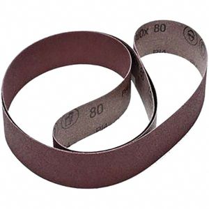 3M Abrasive Belt: 2" Wide, 72" Long, 80 Grit, Aluminum Oxide 7000148147