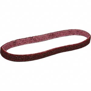 3M Abrasive Belt: 1/4" Wide, 24" Long, Aluminum Oxide 7000120661