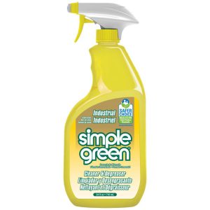 SIMPLE GREEN Industrial Cleaner & Degreaser Lemon Scent, 24 oz Spray Bottle 3010001214002