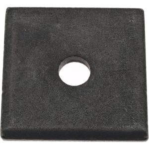 GIBRALTAR 3/8" Bolt, 2" Square, Black Oxide Finish, Case Hardened Steel Square Flat Washer Z8952H
