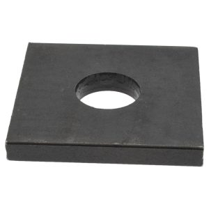 GIBRALTAR 5/8" Bolt, 2" Square, Black Oxide Finish, Steel Square Flat Washer Z8956H