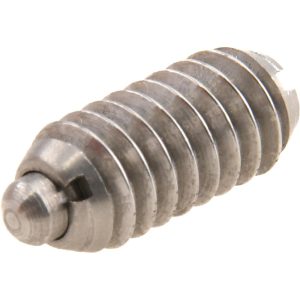 GIBRALTAR Threaded Spring Plunger: 1/4-20, 0.531" Thread Length, 0.119" Dia, 0.078" Projection SSW10-4SL-G