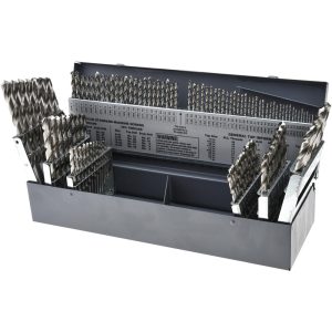 HERTEL Drill Bit Set: Jobber Length Drill Bits, 0.04" to 0.5" Drill Bit Size, 118 &deg;, High Speed Steel 73285397