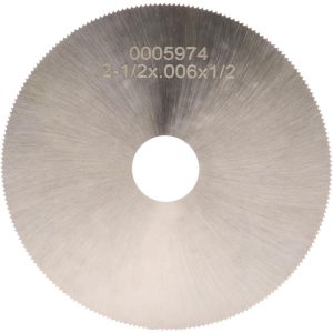 VALUE COLLECTION Jeweler's Saw: 2-1/2" Dia, 0.006" Thick, 1/2" Arbor Hole, 220 Teeth, High Speed Steel OSPEC4210