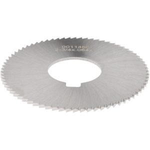 VALUE COLLECTION Slitting & Slotting Saw: 2-3/4" Dia, 0.0640" Thick, 1" Arbor Hole, 72 Teeth, High Speed Steel OSSC06472