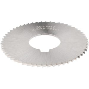 VALUE COLLECTION Slitting & Slotting Saw: 2-3/4" Dia, 0.0640" Thick, 1" Arbor Hole, 56 Teeth, High Speed Steel OSSC06456