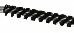 SCHAEFER BRUSH Single Stem/Spiral Condenser Tube Brush: 7/16" Dia, 6-1/4" OAL, Nylon Bristles 43707